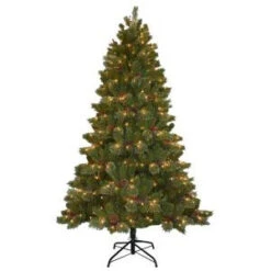 National Tree Company 10 Ft. Cashmere Cone And Berry Decorated Artificial Christmas Tree With 850 Clear Lights-CCB19-100LO 205146930
