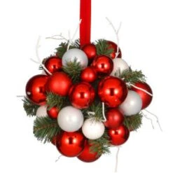 National Tree Company 10 In. Ornament Kissing Ball-RAC-15108KB10 300487276