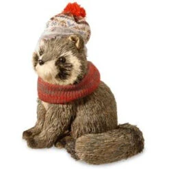 National Tree Company 12 In. Brown Raccoon-RAC-JF25 300487155