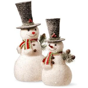 National Tree Company 14 in. and 18 in. Snowman Set-RAC-F4A64748 300487114 National Tree Company 14 In. And 18 In. Snowman Set-RAC-F4A64748 300487114 -Christmas Decoration Store national tree company 14 in and 18 in. snowman set rac f4a64748
