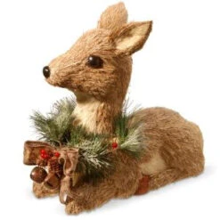 National Tree Company 15 In. Resting Brown Deer-RAC-A029PK 300487295