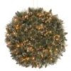 National Tree Company 16 In. Glittery Bristle Pine Kissing Ball With Battery Operated Warm White LED Lights-GB3-300-16K-B1 300487216