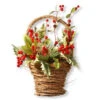 National Tree Company 16 In. Holiday Basket-RAC-JS50889 300487117 -Christmas Decoration Store national tree company 16 in. holiday basket rac js50889