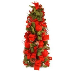 National Tree Company 20 In. Holiday Burlap Tree-RAC-209966A 300487278