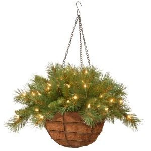 National Tree Company 20 in. Tiffany Fir Hanging Basket with Battery Operated Warm White LED Lights-TF-300-20HB-1 300487289 National Tree Company 20 In. Tiffany Fir Hanging Basket With Battery Operated Warm White LED Lights-TF-300-20HB-1 300487289 -Christmas Decoration Store national tree company 20 in. tiffany fir hanging basket with battery operated warm whit
