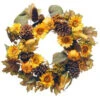 National Tree Company 22 In. Wreath With Pumpkins And Sunflowers-RAHV-15560W22 207123490 -Christmas Decoration Store national tree company 22 in. wreath with pumpkins and sunflowers rahv 15560w22
