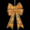 National Tree Company 23.5 In. Pre-Lit Gold Sisal Bow-MZBO-235GLO-1 205572859 -Christmas Decoration Store national tree company 235 in. pre lit gold sisal bow mzbo 235glo 1
