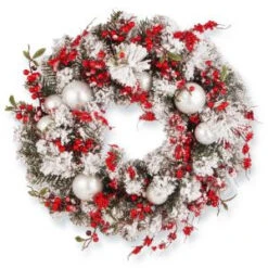 National Tree Company 24 In. Christmas Artificial Wreath-RAC-J501X24 300154643