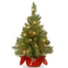 National Tree Company 24 In. Majestic Fir Tree With Clear Lights-MJ3-24BGLO-1 300478204 -Christmas Decoration Store national tree company 24 in. majestic fir tree with clear lights mj3 24bglo 1