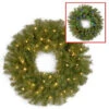 National Tree Company 24 In. Norwood Fir Artificial Wreath With Battery Operated Dual Color LED Lights-NF-304D-24WB-1 300182904 2 National Tree Company 24 In. Norwood Fir Artificial Wreath With Battery Operated Dual Color LED Lights-NF-304D-24WB-1 300182904 -Christmas Decoration Store national tree company 24 in. norwood fir artificial wreath with battery operated dual c