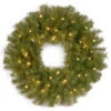 National Tree Company 24 In. Norwood Fir Artificial Wreath With Battery Operated Warm White LED Lights-NF3-308-24W-B 300182911 -Christmas Decoration Store national tree company 24 in. norwood fir artificial wreath with battery operated warm w
