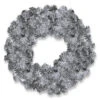National Tree Company 24 In. Silver Tinsel Artificial Wreath-TT33-10-24W-1 300488001 -Christmas Decoration Store national tree company 24 in. silver tinsel artificial wreath tt33 10 24w 1