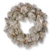 National Tree Company 24 In. Snowy Bristle Pine Artificial Wreath With Battery Operated Warm White LED Lights-SNP1-307-24W-B1 300154672 -Christmas Decoration Store national tree company 24 in. snowy bristle pine artificial wreath with battery operated