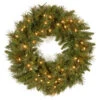 National Tree Company 24 In. Tiffany Fir Artificial Wreath With Clear Lights-TF-24WLO-1 300182947 -Christmas Decoration Store national tree company 24 in. tiffany fir artificial wreath with clear lights tf 24wlo 1