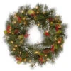 National Tree Company 24 In. Wintry Pine Artificial Wreath With Clear Lights-WP1-300-24W-1 300182789