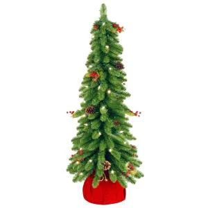 National Tree Company 2.5 ft. Downswept Forestree Artificial Christmas Tree with Cones, Red Berries in Red Cloth Bag and Clear Lights-FTD1-30BRDLO-1 207183168 National Tree Company 2.5 Ft. Downswept Forestree Artificial Christmas Tree With Cones, Red Berries In Red Cloth Bag And Clear Lights-FTD1-30BRDLO-1 207183168 -Christmas Decoration Store national tree company 25 ft. downswept forestree artificial christmas tree with cones r