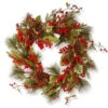 National Tree Company 28 In. Red Berry Artificial Wreath-RAC-JS31300 300154661 -Christmas Decoration Store national tree company 28 in. red berry artificial wreath rac js31300