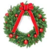 National Tree Company 30 In. Battery Operated Mixed Fir Artificial Wreath With 50 Clear LED Lights-DC3-186-30WB-1 206084826 -Christmas Decoration Store national tree company 30 in. battery operated mixed fir artificial wreath with 50 clear