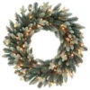 National Tree Company 30 In. Copenhagen Blue Spruce Artificial Wreath With 9 Flocked Cones And 100 Clear Lights-PECG3-300-30W 206084834 1 National Tree Company 30 In. Copenhagen Blue Spruce Artificial Wreath With 9 Flocked Cones And 100 Clear Lights-PECG3-300-30W 206084834 -Christmas Decoration Store national tree company 30 in. copenhagen blue spruce artificial wreath with 9 flocked co
