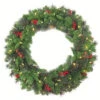 National Tree Company 30 In. Crestwood Spruce Artificial Christmas Wreath With 70 White Battery Operated LED Lights With Timer-CW7-306-30WBC1 206889333 -Christmas Decoration Store national tree company 30 in. crestwood spruce artificial christmas wreath with 70 white