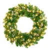 National Tree Company 30 In. Crystal Spruce Artificial Wreath With Glittered Tips, Pine Cone, 100 Clear Lights-CRY10-300-30W 204248679 -Christmas Decoration Store national tree company 30 in. crystal spruce artificial wreath with glittered tips pine