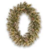 National Tree Company 30 In. Glittery Bristle Pine Artificial Wreath With Battery Operated Warm White LED Lights-GB3-307-30WBC 300182853 -Christmas Decoration Store national tree company 30 in. glittery bristle pine artificial wreath with battery opera