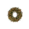 National Tree Company 30 In. Wintry Pine Artificial Wreath With Pine Cones, Red Berries, Snow And 100 Clear Lights-WP1-300-30W-1 204248713 -Christmas Decoration Store national tree company 30 in. wintry pine artificial wreath with pine cones red berries