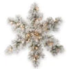 National Tree Company 32 In. Snowy Bristle Pine Artificial Snowflake With Battery Operated Warm White LED Lights-SNP1-300-32SB-1 300154639 2 National Tree Company 32 In. Snowy Bristle Pine Artificial Snowflake With Battery Operated Warm White LED Lights-SNP1-300-32SB-1 300154639 -Christmas Decoration Store national tree company 32 in. snowy bristle pine artificial snowflake with battery opera