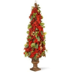 National Tree Company 33 In. Holly And Berry Tree-RAC-JS11791TS32 300487161