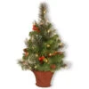 National Tree Company 36 In. Crestwood Spruce Half Tree With Battery Operated Warm White LED Lights-CW7-306-3HT-B 300487162 -Christmas Decoration Store national tree company 36 in. crestwood spruce half tree with battery operated warm whit