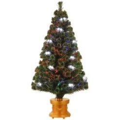 National Tree Company 4 Ft. Fiber Optic Double Bell Artificial Christmas Tree-SZDB7-111-48 205331323