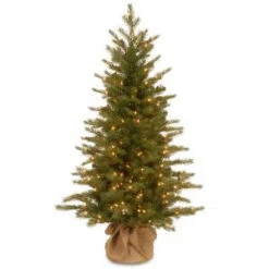 National Tree Company 48 In. Feel-Real Nordic Spruce Tree With Clear Lights-PENS1-333-40 300478159
