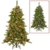 National Tree Company 5 Ft. PowerConnect Snowy Berry Artificial Christmas Tree With Dual Color LED Lights-FRB3-302PD-50M 300443183