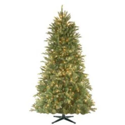 National Tree Company 5 Ft. PowerConnect Tiffany Fir Artificial Christmas Slim Tree With Clear Lights-PETF4-304P-50MS 300443187