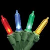 National Tree Company 50-Light LED Multi-Color Bulb Light String Set-LS-875-50 205331466 -Christmas Decoration Store national tree company 50 light led multi color bulb light string set ls 875 50