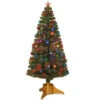 National Tree Company 6 Ft. Fiber Optic Fireworks Artificial Christmas Tree With Ball Ornaments-SZOX7-100L-72 300496220
