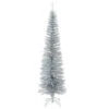 National Tree Company 6.5 Ft. Decorator’s Slim Silver Tinsel Artificial Christmas Tree-DEC7-501-65-H 300487976 -Christmas Decoration Store national tree company 65 ft. decorators slim silver tinsel artificial christmas tree de