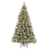 National Tree Company 7-1/2 Ft. Feel Real Frosted Alaskan Pine Hinged Artificial Christmas Tree With 550 Clear Lights-PEFAP7-308-75 207183258 -Christmas Decoration Store national tree company 7 12 ft. feel real frosted alaskan pine hinged artificial christm