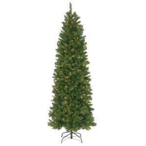 National Tree Company 7-1/2 ft. Pennington Fir Hinged Pencil Artificial Christmas Tree with 350 Clear Lights-PNG7-300-75 207183325 National Tree Company 7-1/2 Ft. Pennington Fir Hinged Pencil Artificial Christmas Tree With 350 Clear Lights-PNG7-300-75 207183325 -Christmas Decoration Store national tree company 7 12 ft. pennington fir hinged pencil artificial christmas tree w