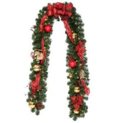 National Tree Company 9 Ft. Decorative Collection Artificial Garland With 50 Clear Lights-DC3-161L-9B 206084815