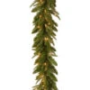 National Tree Company 9 Ft. Feel-Real Fraser Grande Artificial Garland With 100 Clear Lights-PEFG4-330-9A 205331287 -Christmas Decoration Store national tree company 9 ft. feel real fraser grande artificial garland with 100 clear l