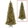 National Tree Company 9 Ft. PowerConnect Glittering Pine Artificial Christmas Slim Tree With Dual Color LED Lights-GB3-304PD-90M 300443158 -Christmas Decoration Store national tree company 9 ft. powerconnect glittering pine artificial christmas slim tree