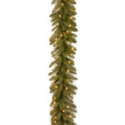 National Tree Company 9 Ft. Pre-Lit Dunhill Fir Garland With Clear Lights-DU-9ALO-1 202874422