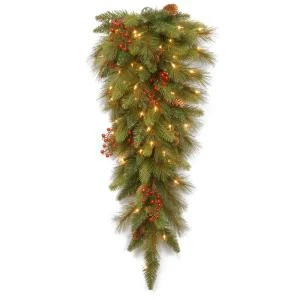 National Tree Company Decorative Collection 36 in. Long Needle Pine Cone Teardrop with Clear Lights-DC3-178L-36T 300441260 National Tree Company Decorative Collection 36 In. Long Needle Pine Cone Teardrop With Clear Lights-DC3-178L-36T 300441260 -Christmas Decoration Store national tree company decorative collection 36 in. long needle pine cone teardrop with