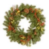 National Tree Company Decorative Collection Berry Leaf 24 In. Artificial Wreath-DC3-184-24W-1 300182797 -Christmas Decoration Store national tree company decorative collection berry leaf 24 in. artificial wreath dc3 184