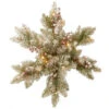 National Tree Company Dunhill Fir Snowy 18 In. Artificial Snowflake With Battery Operated Warm White LED Lights-DUF-300L-18SB-1 300154675
