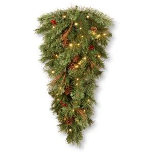 National Tree Company Glistening 36 in. Pine Teardrop with Battery Operated Warm White LED Lights-GN19-300-36T-B1 300441252 National Tree Company Glistening 36 In. Pine Teardrop With Battery Operated Warm White LED Lights-GN19-300-36T-B1 300441252 -Christmas Decoration Store national tree company glistening 36 in. pine teardrop with battery operated warm white