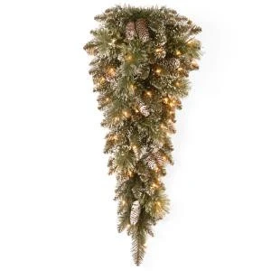 National Tree Company Glittery Bristle Pine 36 in. Teardrop with Clear Lights-GB1-300-30T 300441264 National Tree Company Glittery Bristle Pine 36 In. Teardrop With Clear Lights-GB1-300-30T 300441264 -Christmas Decoration Store national tree company glittery bristle pine 36 in. teardrop with clear lights gb1 300 3