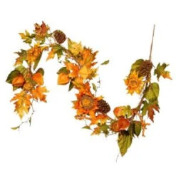 National Tree Company Harvest Accessories 6 Ft. Sunflower Garland-RAHV-HYX0260A 207123478