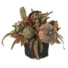 Nearly Natural 15 In. Fall Pumpkin And Berry Artificial Table Arrangement-4903 202510742 -Christmas Decoration Store nearly natural 15 in. fall pumpkin and berry artificial table arrangement 4903